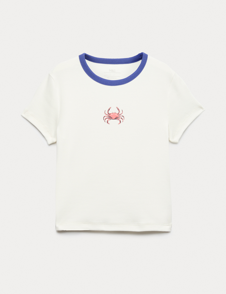 Cotton Rich Crab Graphic T-Shirt (6-16 Yrs)
