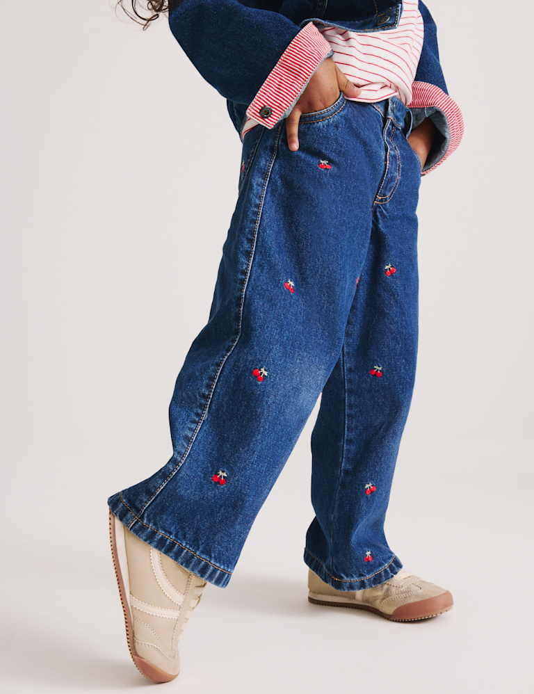 Denim Embroidered Jeans (2-10 Yrs) Denim Embroidered Jeans (2-10 Yrs)