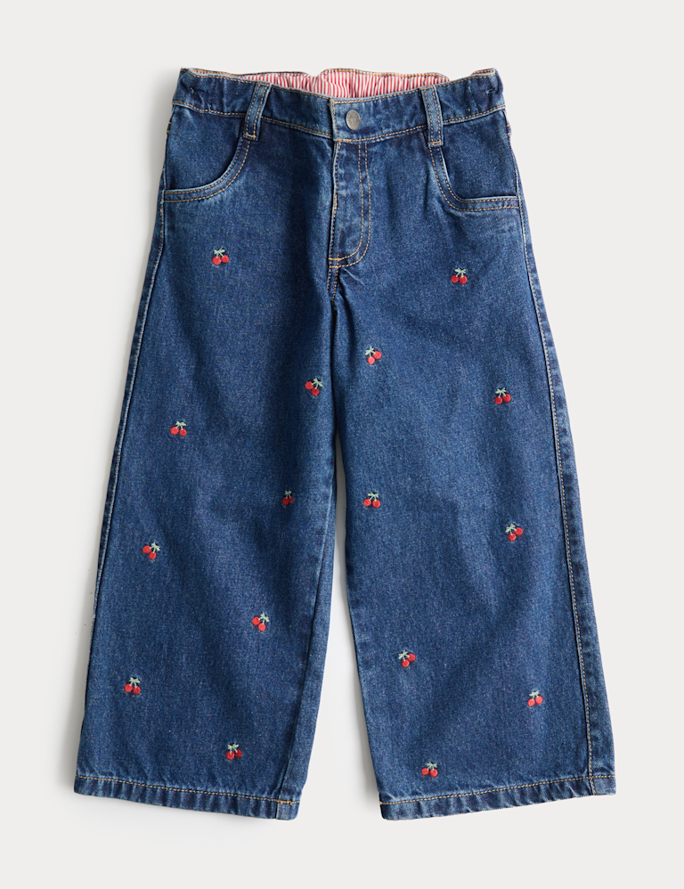 Denim Embroidered Jeans (2-10 Yrs)