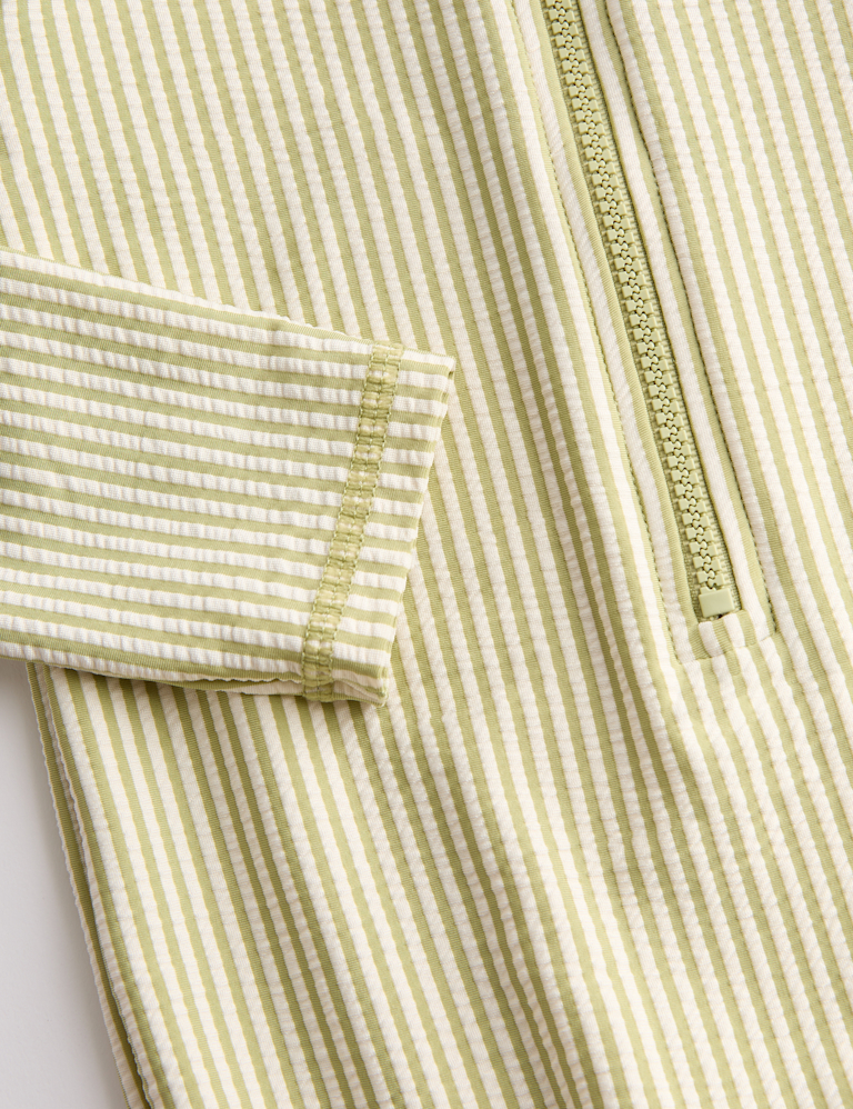 Striped Long Sleeve Swimsuit (0-3 Yrs)