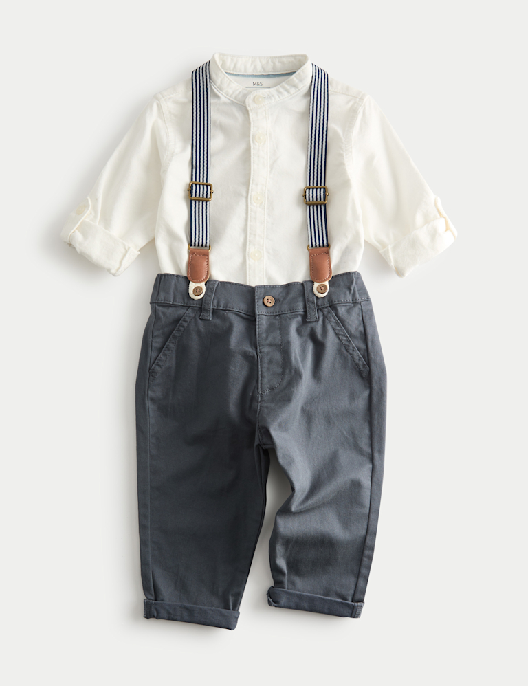 3pc Cotton Rich Top & Bottom Outfit (0-36 Mths) 3pc Cotton Rich Top & Bottom Outfit (0-36 Mths)