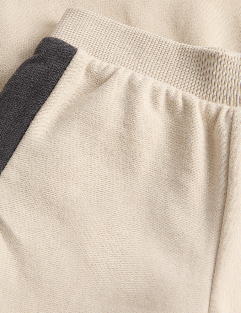 2pc Cotton Rich Colour Block Tracksuit (0-6 Yrs)