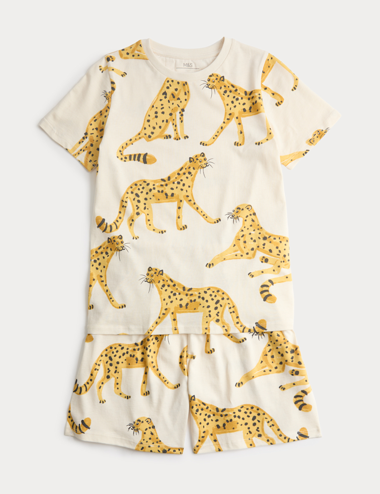 Pure Cotton Leopard Pyjamas (1-16 Yrs)