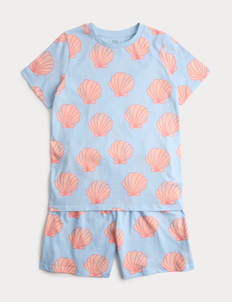 Kids’ Pure Cotton Shell Short Pyjamas (1-16 Yrs)