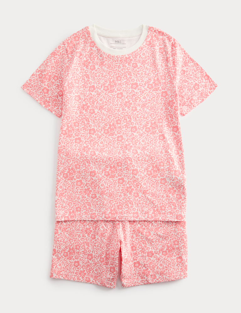 Kids’ Pure Cotton Floral Short Pyjamas (1-16 Yrs)
