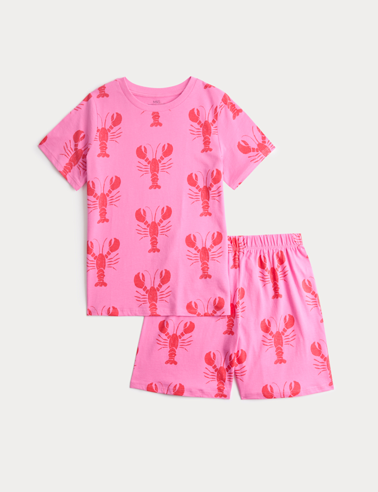 Kids’ Pure Cotton Lobster Short Pyjamas (1-16 Yrs)