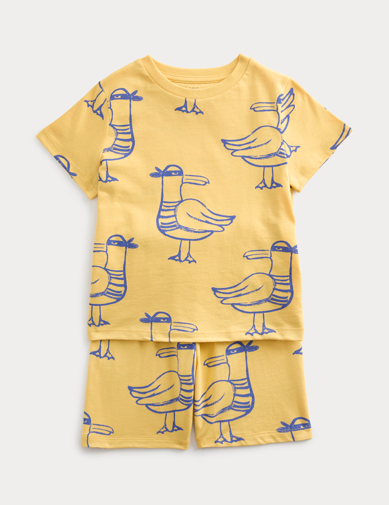 Kids’ Pure Cotton Seagull Short Pyjamas (1-8 Yrs) Kids’ Pure Cotton Seagull Short Pyjamas (1-8 Yrs)
