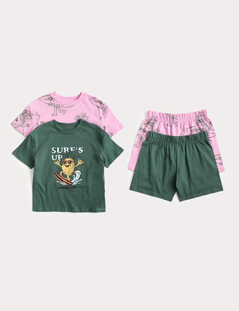 Kids’ 2 Pack Surf Graphic Pyjama Sets (1-8 Yrs) Kids’ 2 Pack Surf Graphic Pyjama Sets (1-8 Yrs)