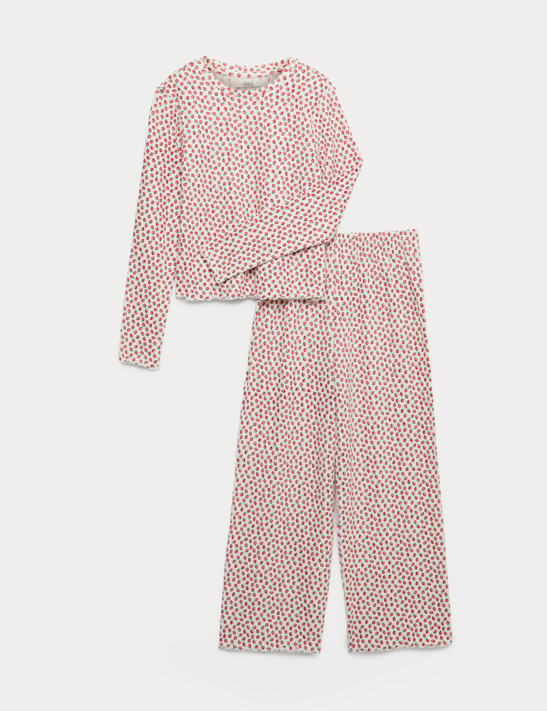 Strawberry Patterned Cosy Pyjamas (1-16 Yrs)