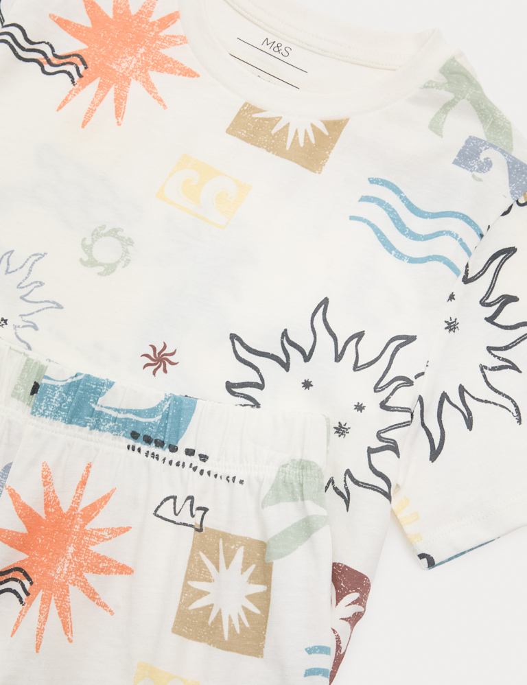 Kids’ Pure Cotton Printed Short Pyjamas (1-10 Yrs)
