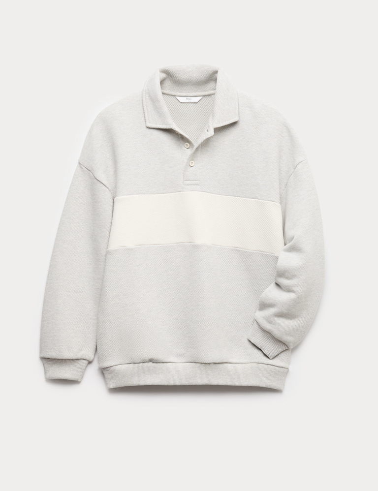 Cotton Rich Rugby Sweatshirt (6-16 Yrs)