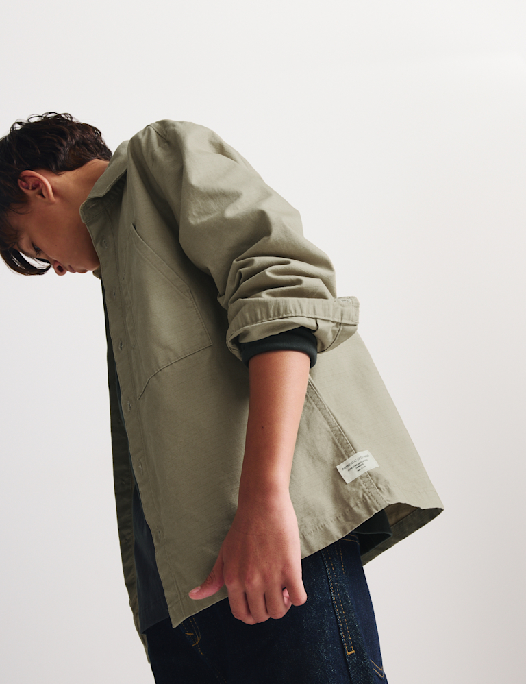 Pure Cotton Ripstop Shirt (6-16 Yrs)