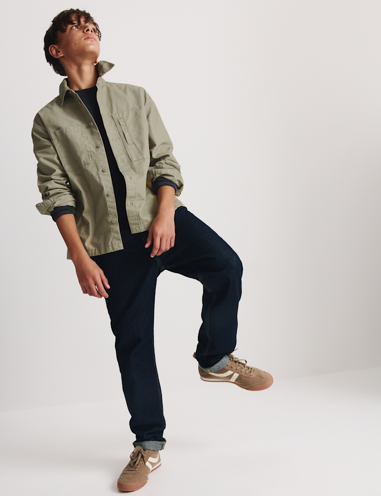 Pure Cotton Ripstop Shirt (6-16 Yrs)