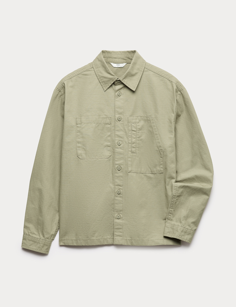 Pure Cotton Ripstop Shirt (6-16 Yrs)