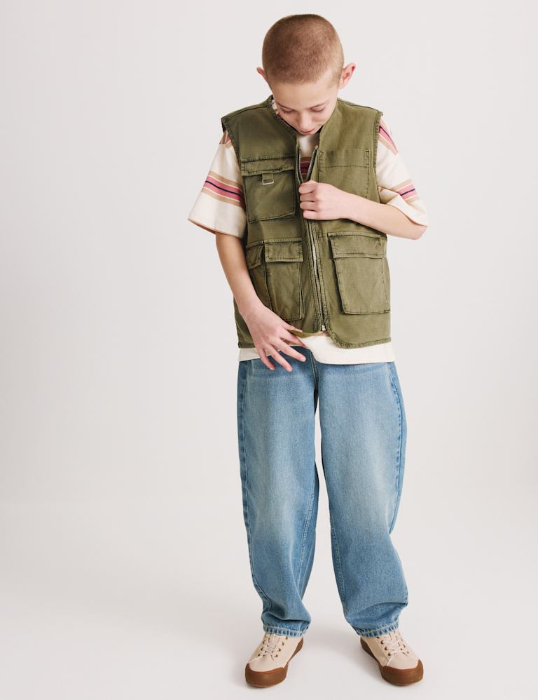 Cotton Rich Fisherman Utility Gilet (6-16 Yrs) Cotton Rich Fisherman Utility Gilet (6-16 Yrs)