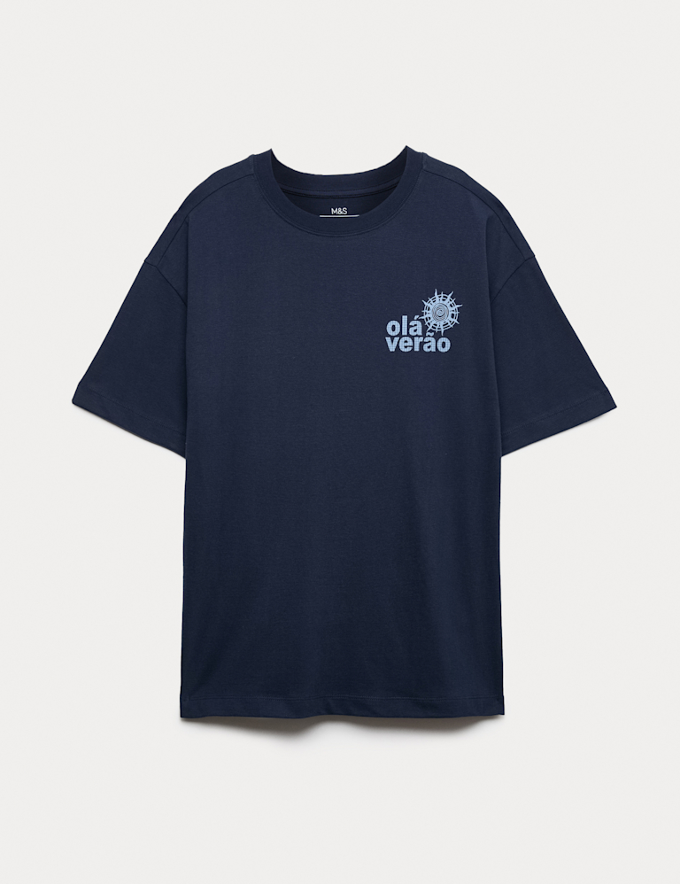 Pure Cotton Graphic Sun T-Shirt (6-16 Yrs) Pure Cotton Graphic Sun T-Shirt (6-16 Yrs)