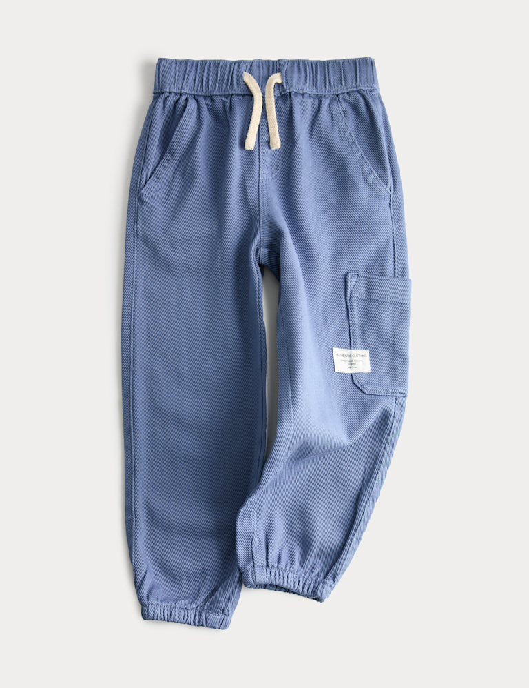 Relaxed Denim Cargo Jeans (2-8 Years) Relaxed Denim Cargo Jeans (2-8 Years)