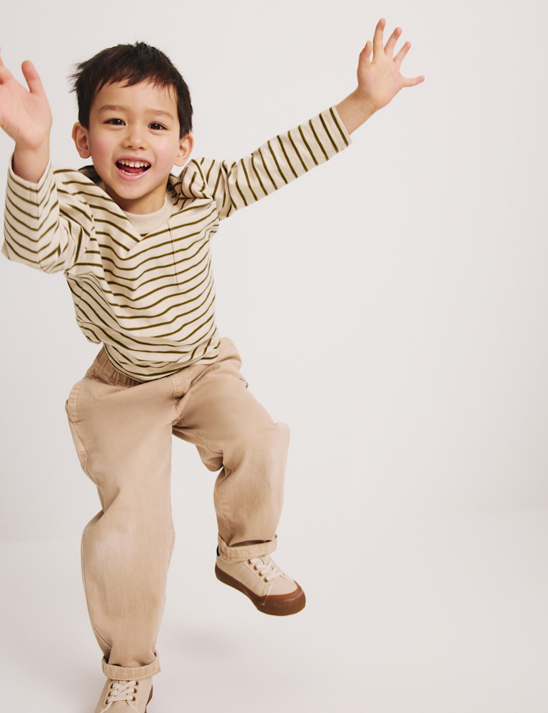 Pure Cotton Striped Top (2-8 Yrs) Pure Cotton Striped Top (2-8 Yrs)