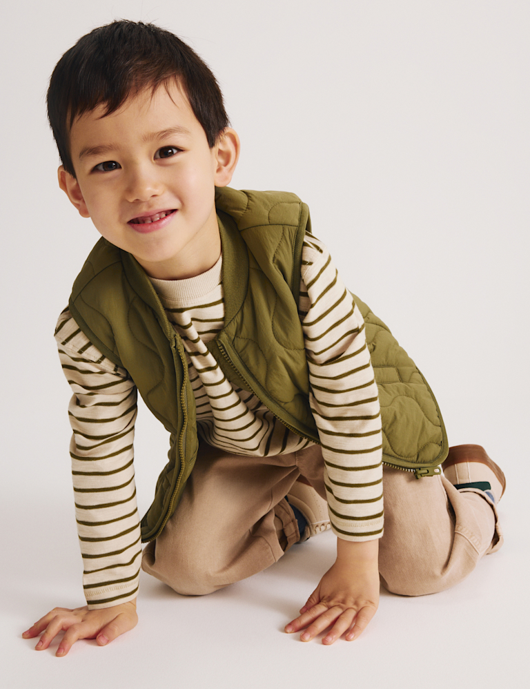 Pure Cotton Striped Top (2-8 Yrs)