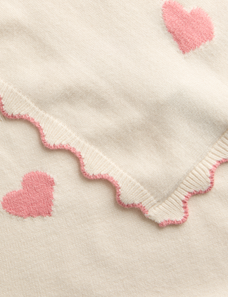 Love Heart Knitted Shawl