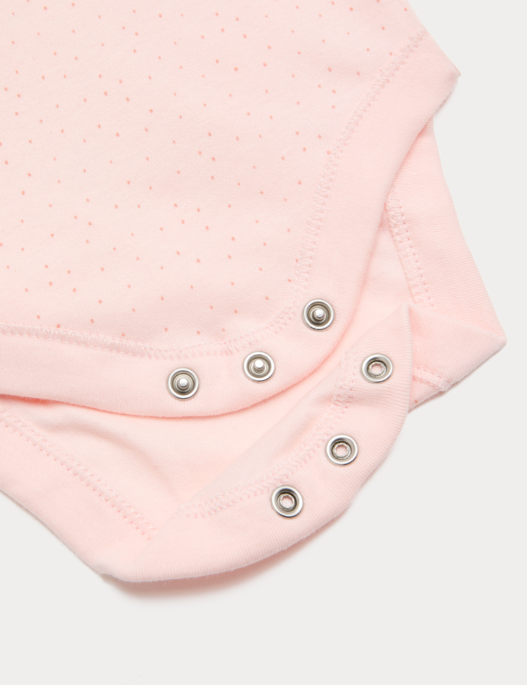 7 Pack Pure Cotton Bow Bodysuits (0-3 Yrs)