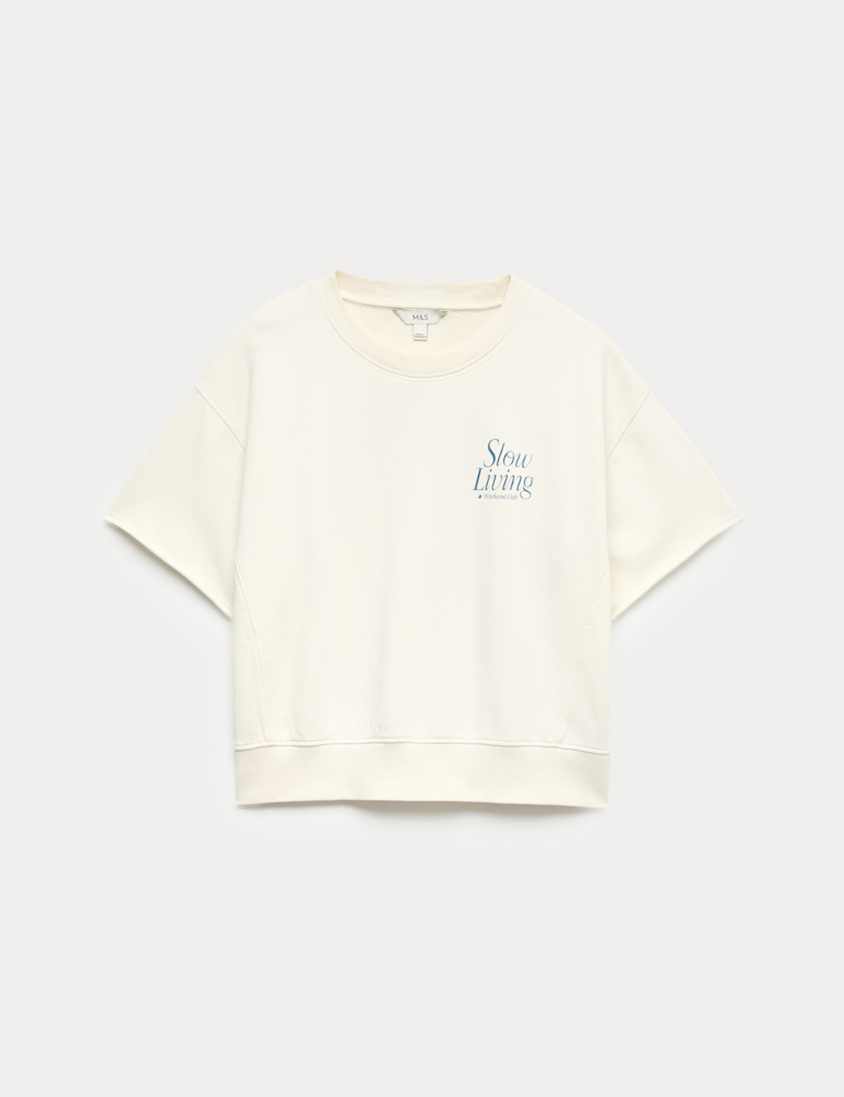 Pure Cotton Garment Dye Sweatshirt