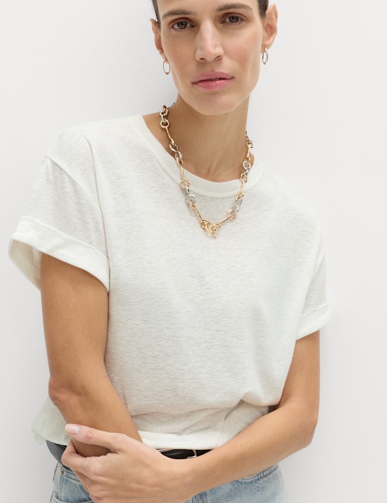 Linen Blend T-Shirt