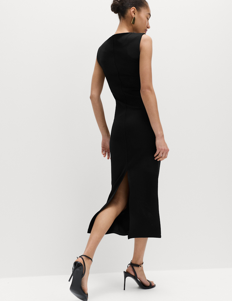 Jersey Midi Bodycon Dress