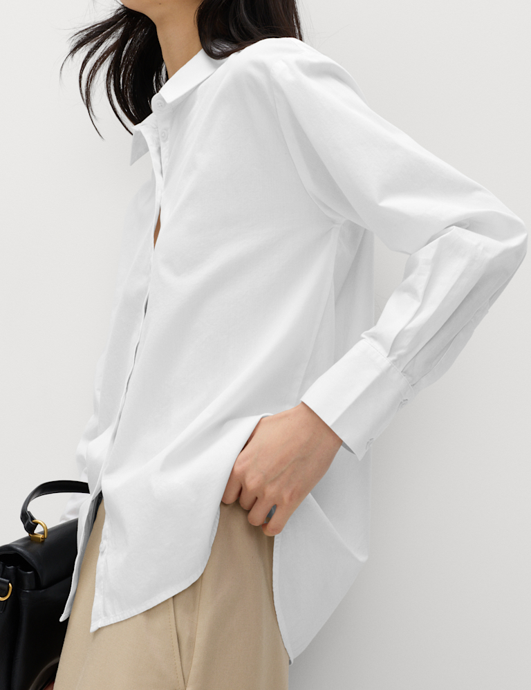 Pure Cotton Collared Button Through Shirt Pure Cotton Collared Button Through Shirt