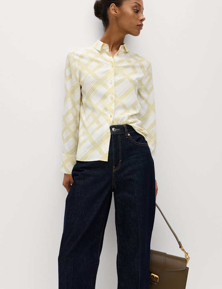 Printed Collared Shirt Printed Collared Shirt