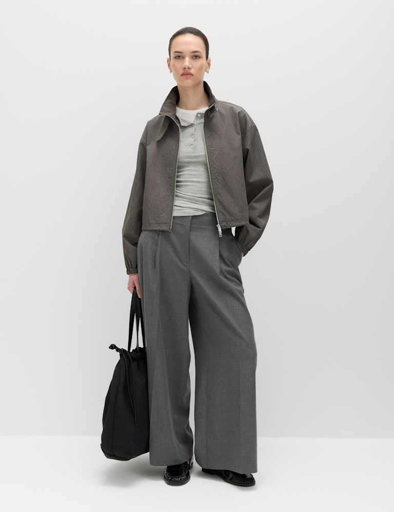 Cotton Rich Lightweight Buckle Short Jacket