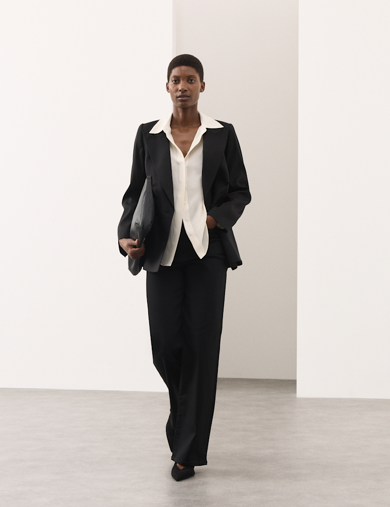 Pure Silk Collared Shirt