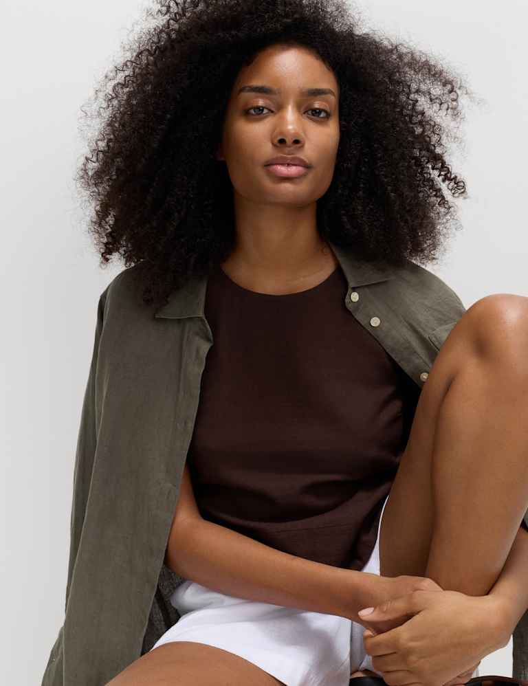 Vest with Linen
