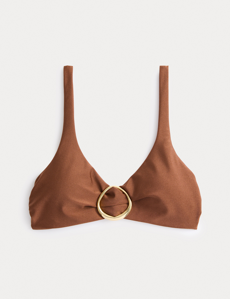 Trim Detail Plunge Bikini Top