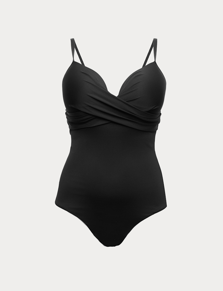 Tummy Control Wired Plunge Swimsuit (D-GG)