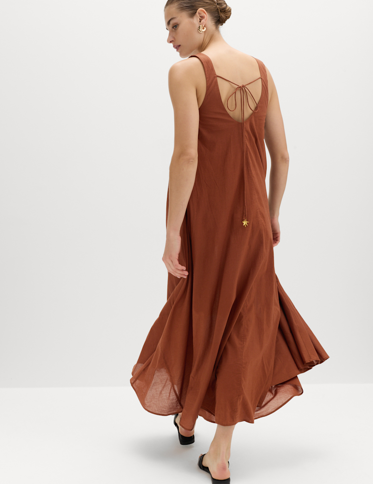 Pure Cotton Maxi Volume Beach Dress