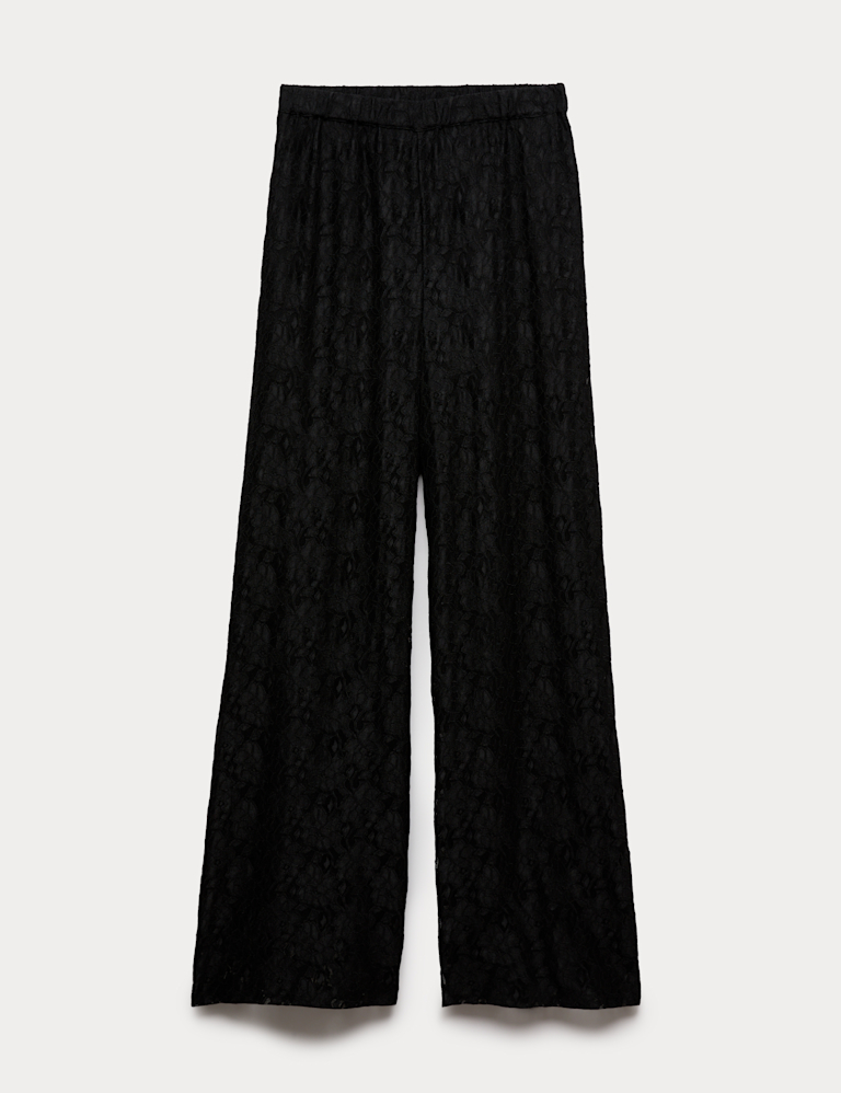 Lace Wide Leg Trousers