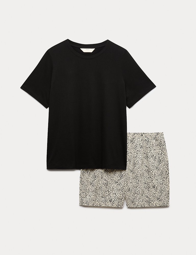 Cotton Rich Printed Shortie Set