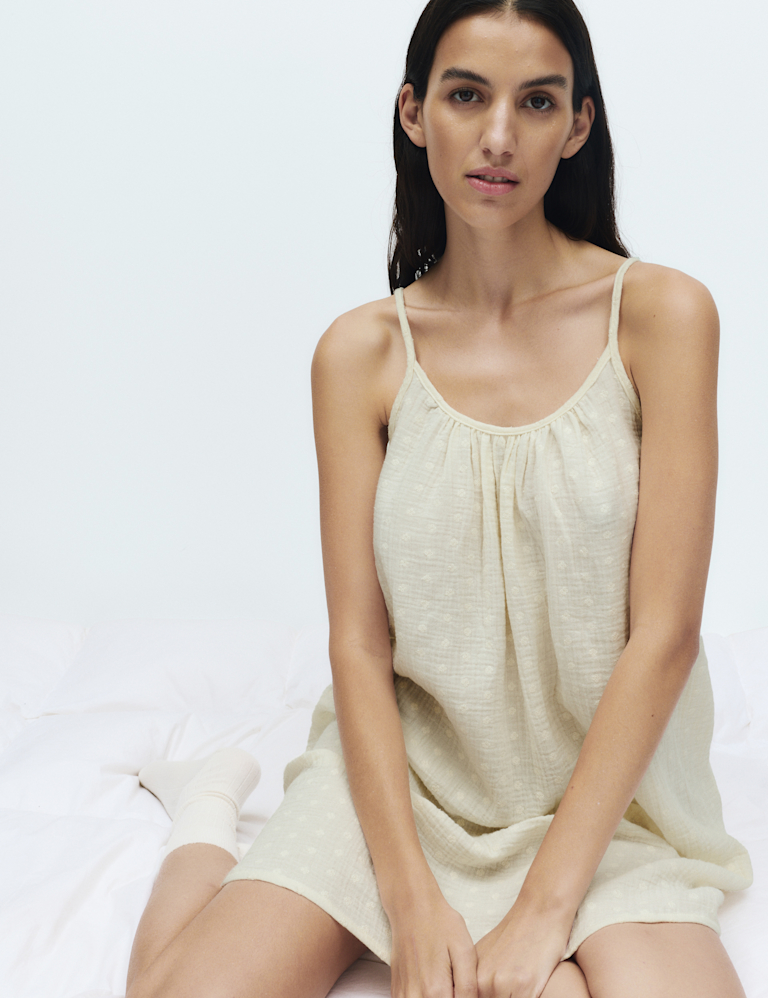 Muslin Broderie Short Chemise