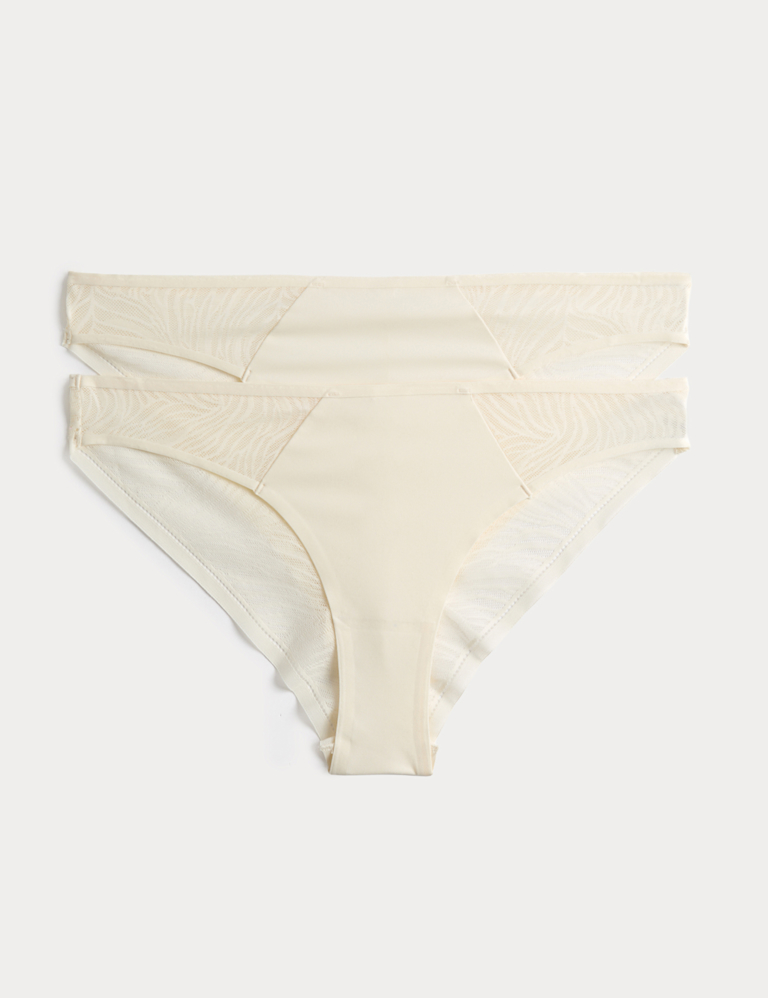 2 Pack Body Invisibles™ Lace Brazilian Knickers