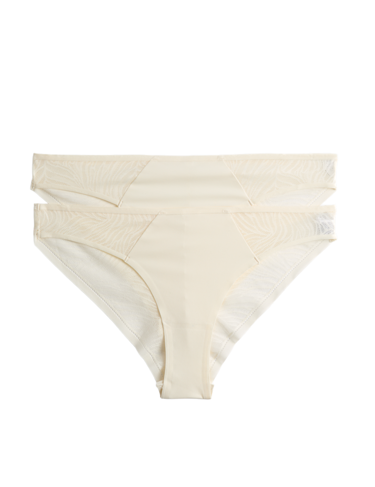 2 Pack Body Invisibles™ Lace Brazilian Knickers