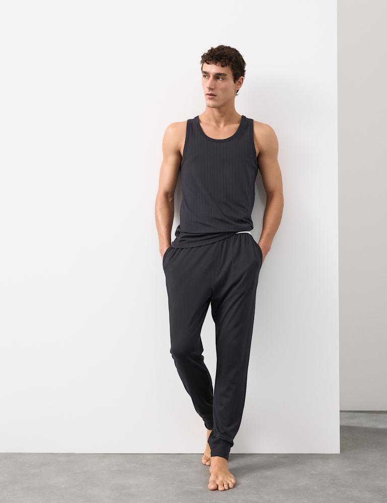 Supima® Cotton Modal Elasticated Pyjama Joggers