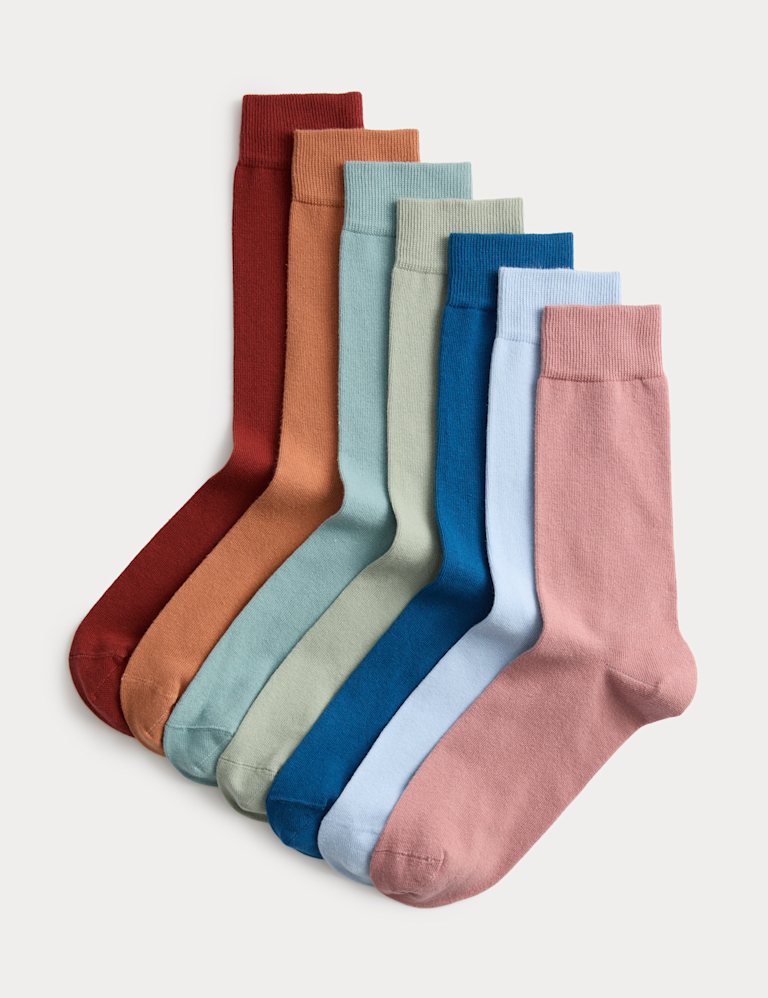 7 Pack Cool & Fresh™ Cotton Rich Socks 7 Pack Cool & Fresh™ Cotton Rich Socks