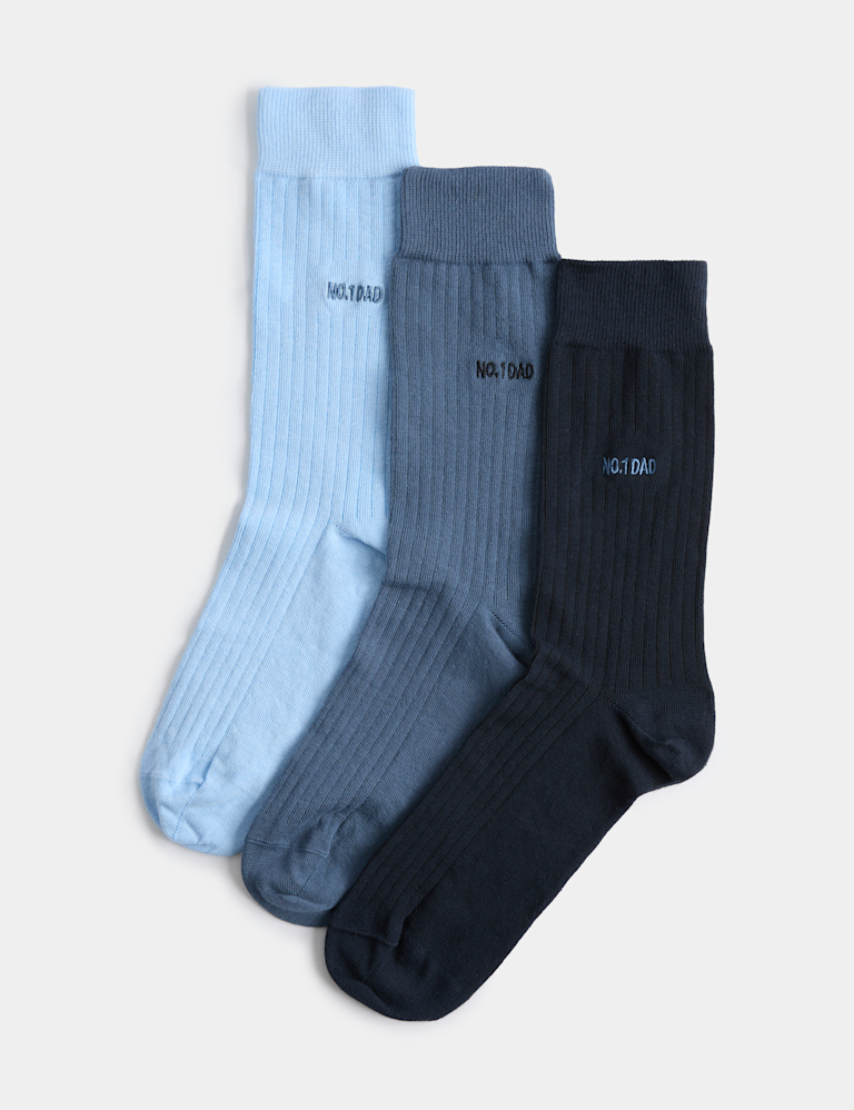 3 Pack No1 Dad Cotton Rich Socks 3 Pack No1 Dad Cotton Rich Socks