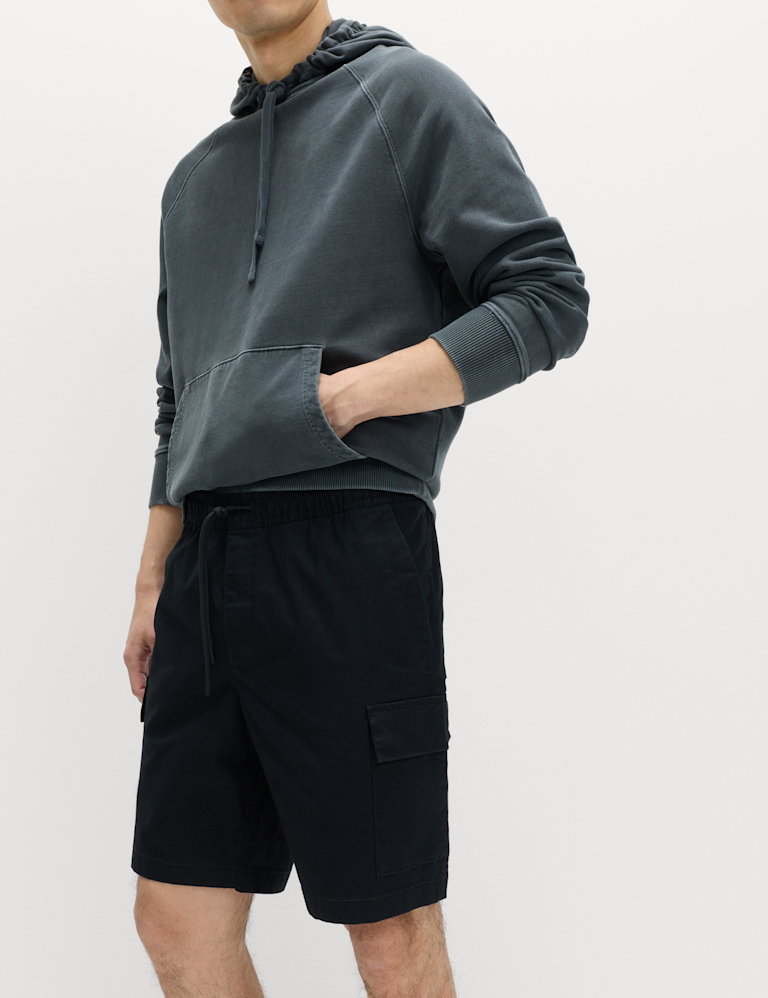 Elasticated Waist Ripstop Cargo Shorts