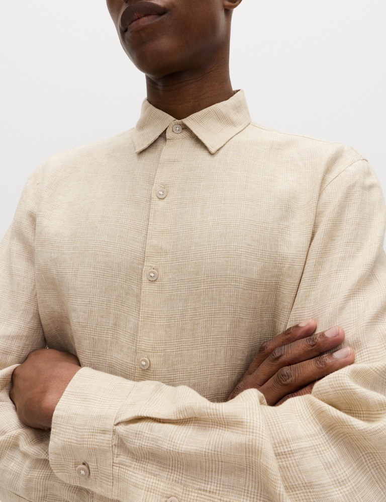 Pure Linen Check Shirt Pure Linen Check Shirt