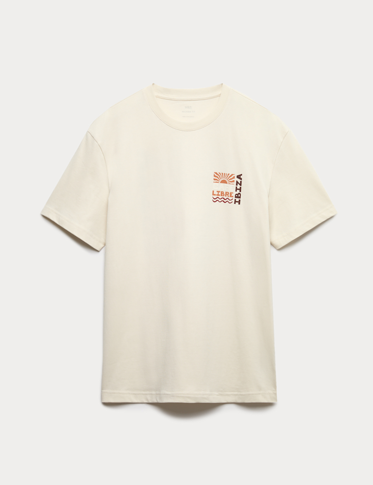 Pure Cotton Libre Ibiza Graphic T shirt