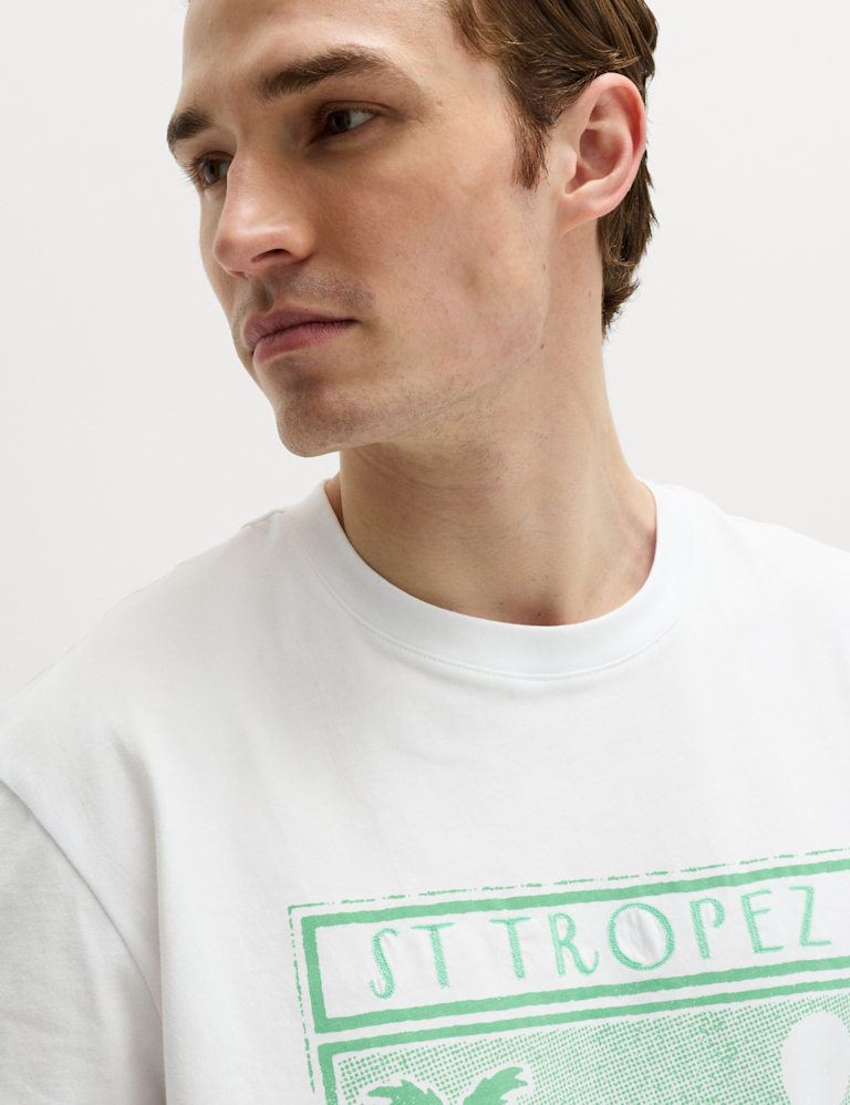 Pure Cotton St Tropez Graphic T-Shirt