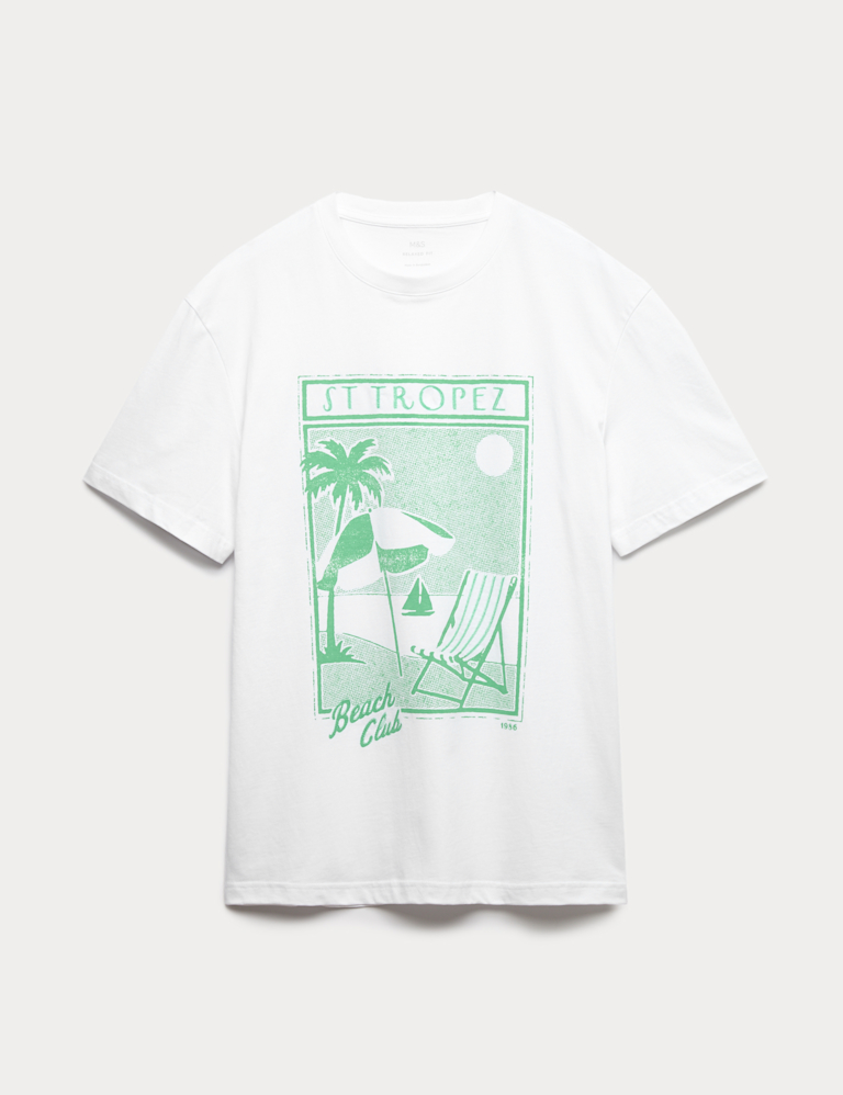Pure Cotton St Tropez Graphic T-Shirt