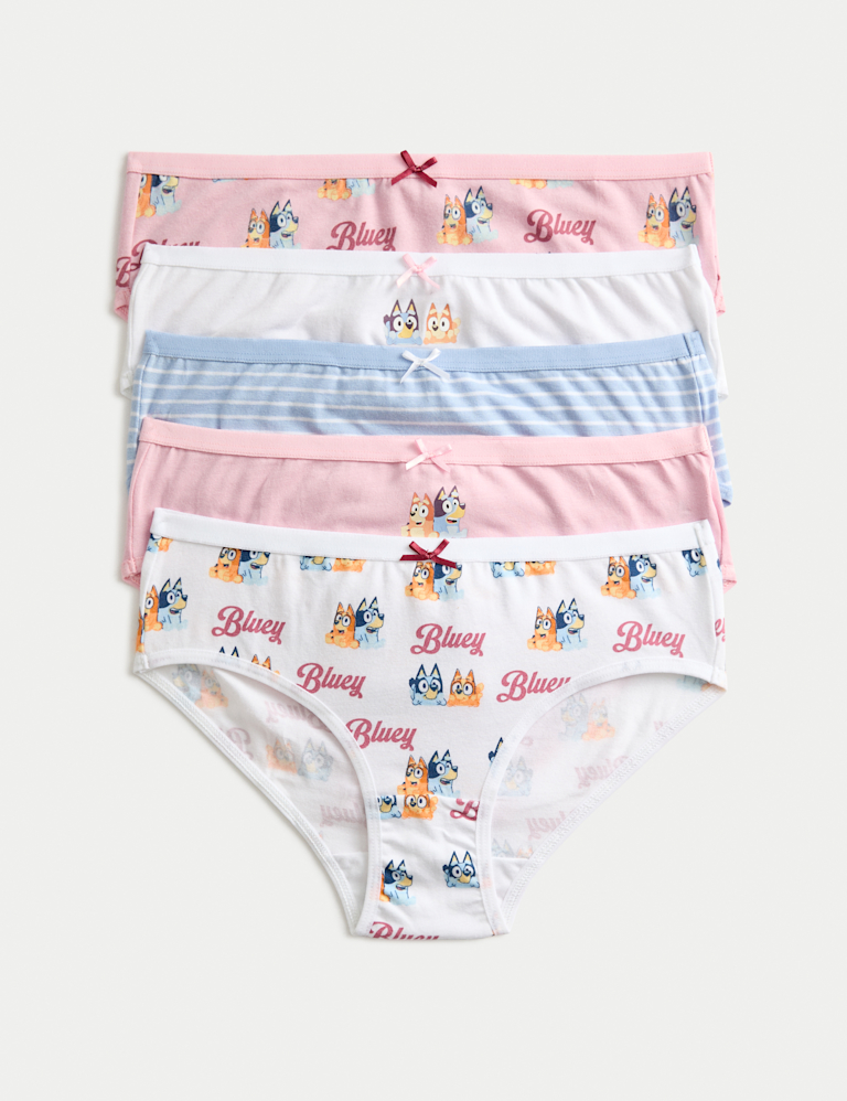 5 Pack Cotton Rich Bluey™ Knickers (2-8 Yrs) 5 Pack Cotton Rich Bluey™ Knickers (2-8 Yrs)